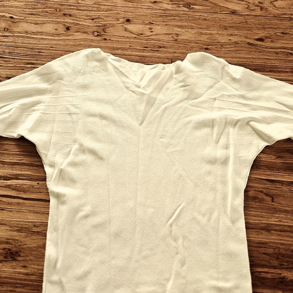 Milano Cashmere Cream Quarter Sleeve Sweater